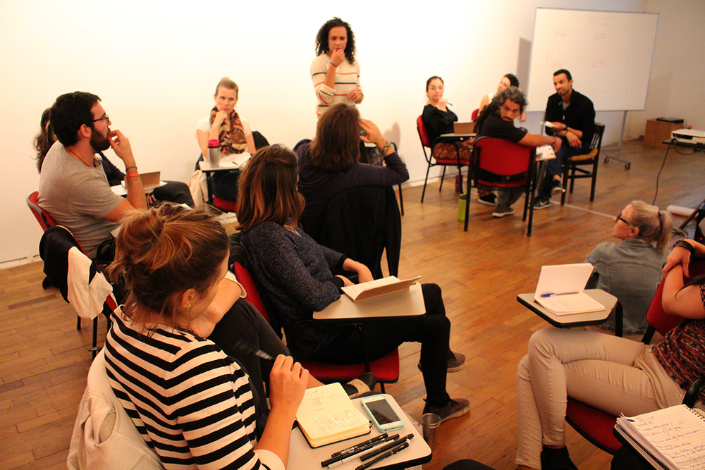 Garance Chocko engages the fellows in her participatory design practice