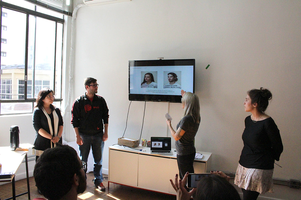 One of the teams doing an amazing job pitching their systems intervention