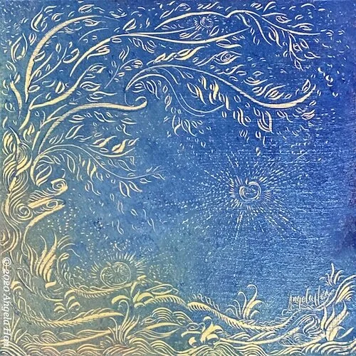 “Merlin D’Souza” (2020), Oil on fiberboard, 6 x 6