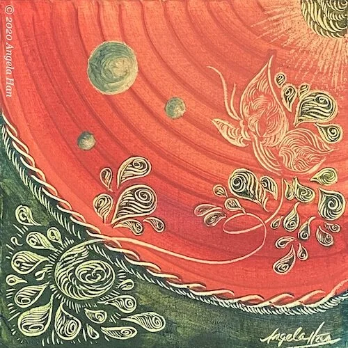 “Ella Milch-Sheriff” (2020), Oil on fiberboard, 6 x 6