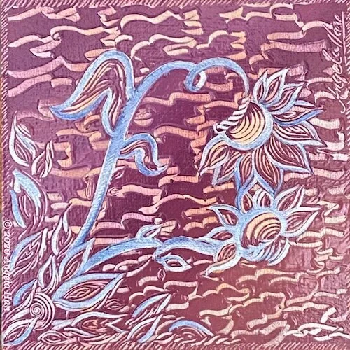 “Farangis Nurulla-Khoja” (2020), Oil on fiberboard, 6 x 6