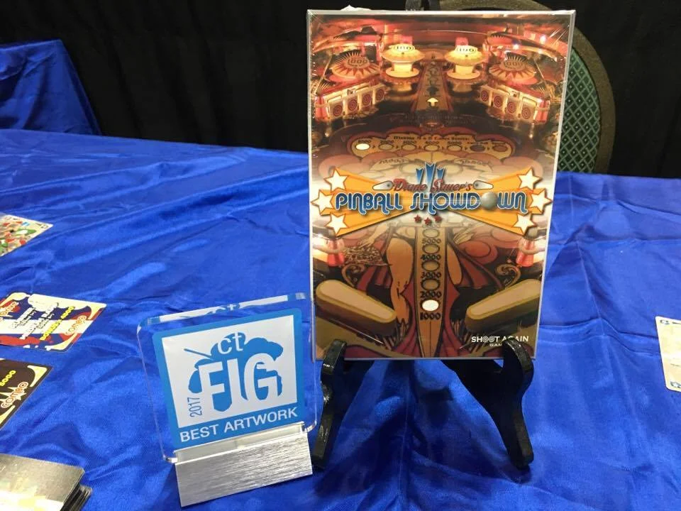 Pinball Showdown Wins Best Artwork at CT FIG