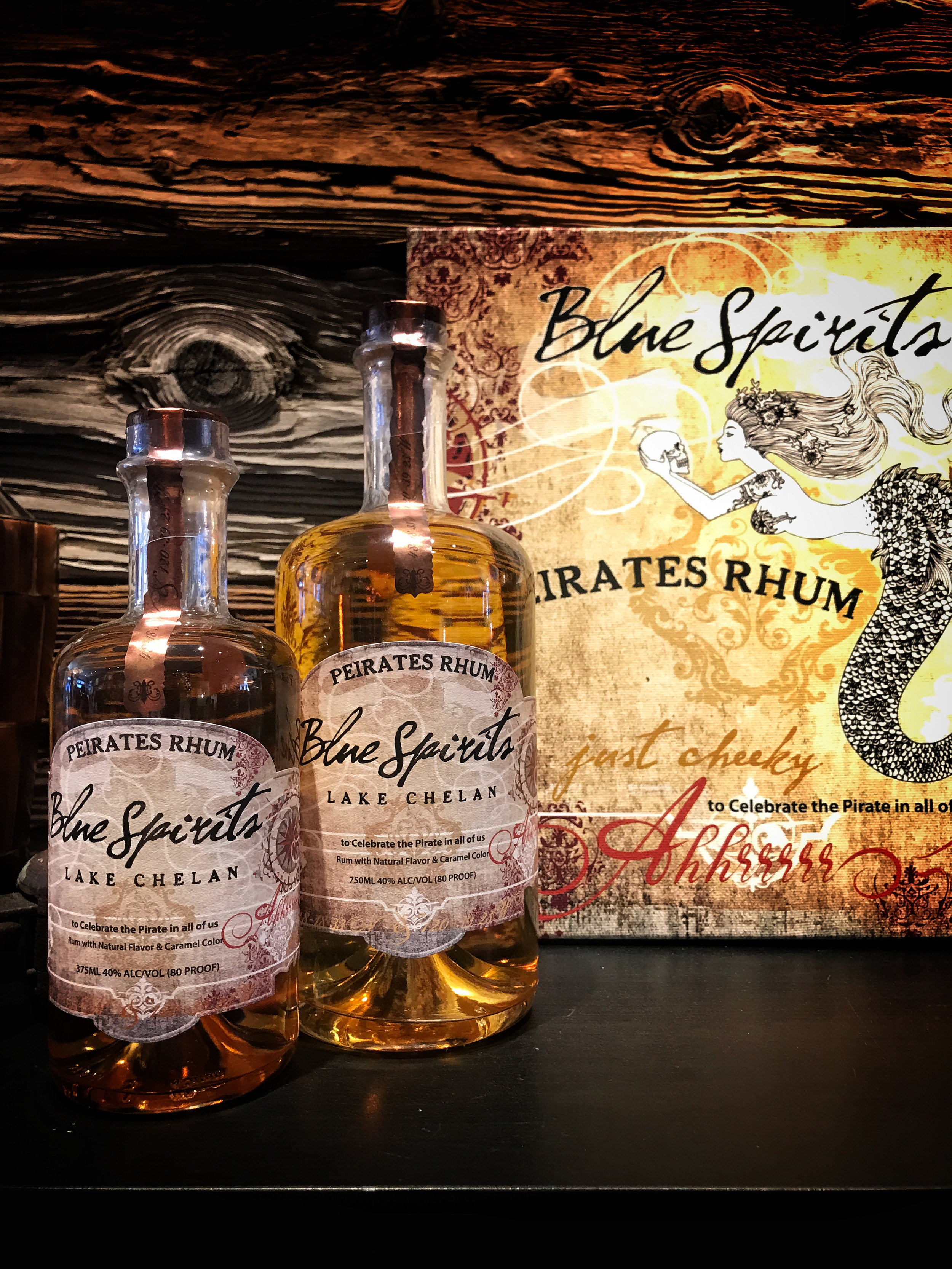  The bottle artwork for Blue Spirits is stunning. Don't miss a trip to their tasting room. 