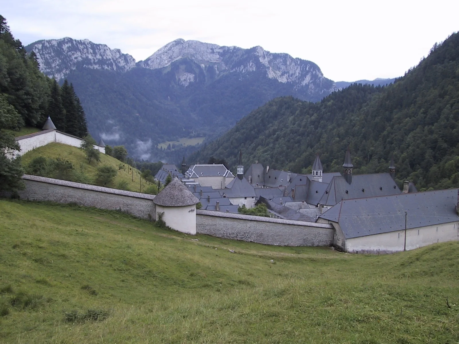 The Grand Chartreuse Monastery located high in the French Alps.
