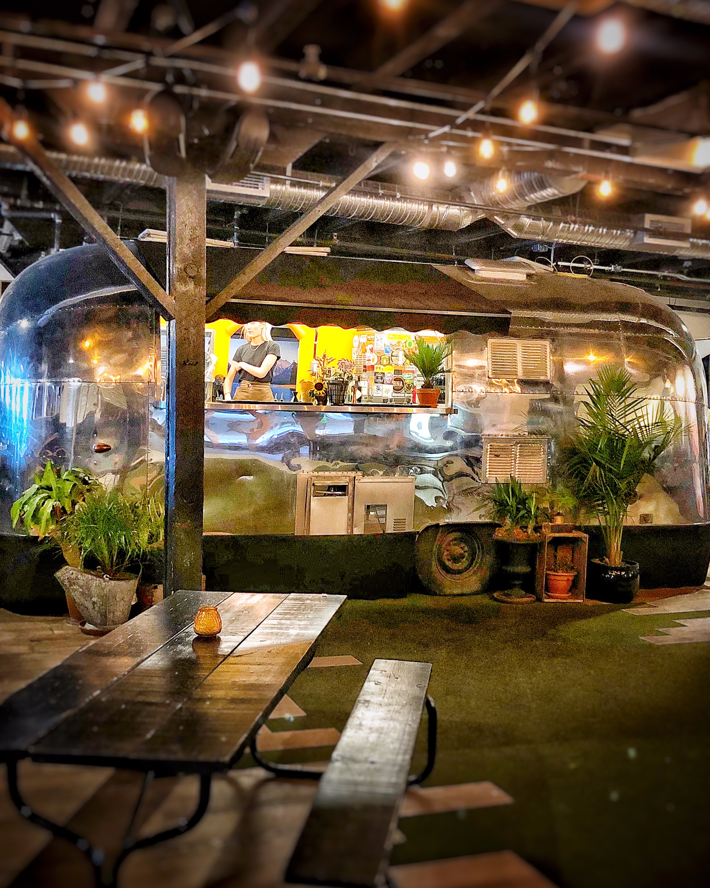  Yeah, that’s an airstream bar inside of a bar (BNA Brewing) 