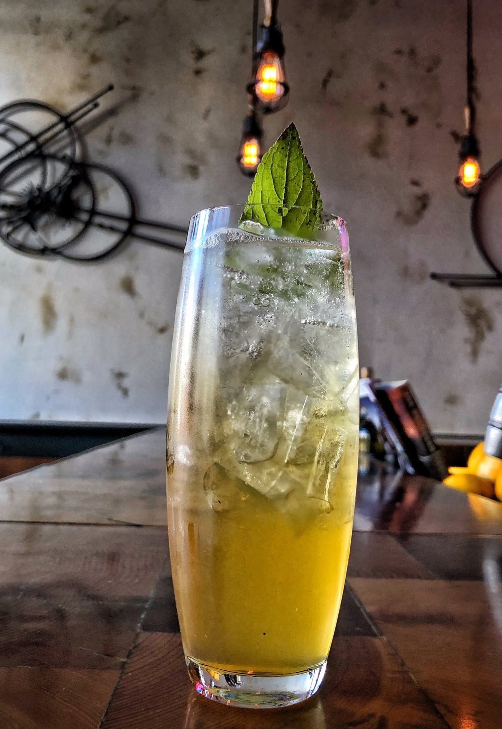  A refreshing pineapple cocktail at Micro 