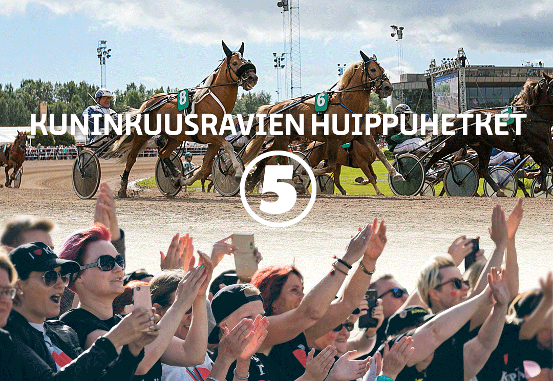 Rovaniemen Kuninkuusravien tähtihetkistä koostelähetykset TV5-kanavalla 28.-29.7.