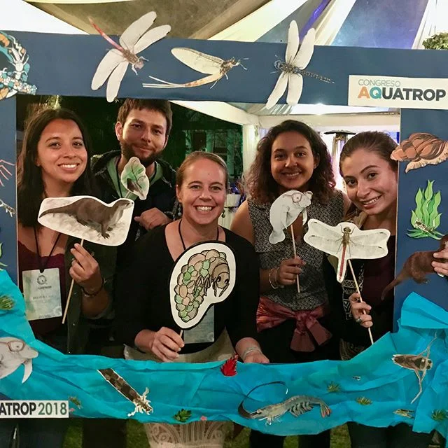 Our lab has had an incredible week in #aquatrop2018 where every single member presented on their incredible work and our leader, @elizadventure rocked the heck out of her plenary talk. We are all leaving Quito inspired, smarter, and ready to change f
