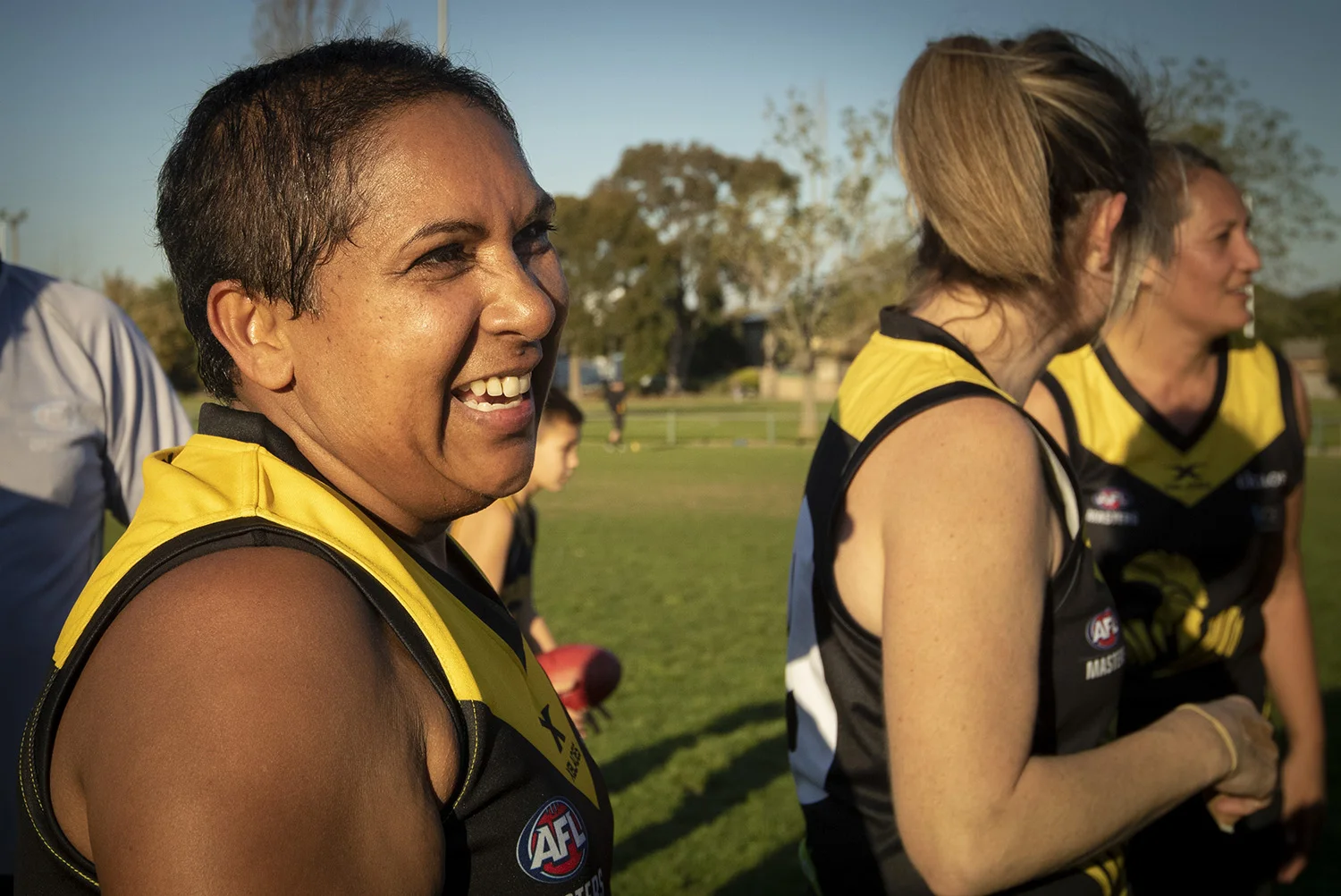 Anita O’Shea has engaged a new group of friends in pursuing a common sporting goal courtesy of the fledgling AFL Women’s Masters football competition.