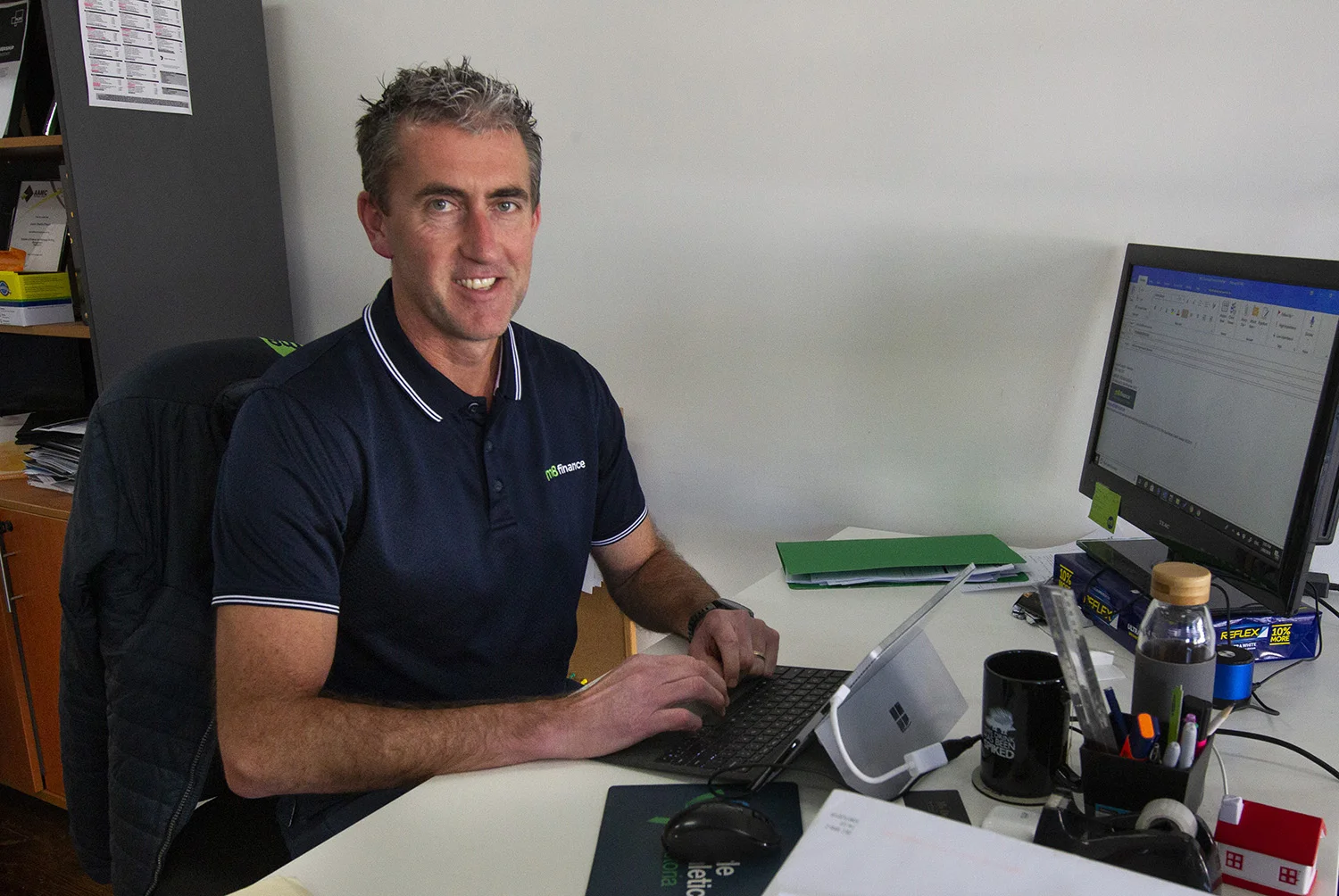 After leaving school to concentrate on football after he was drafted by Hawthorn Football Club Crough found work in the banking industry. He now works with m8 finance.