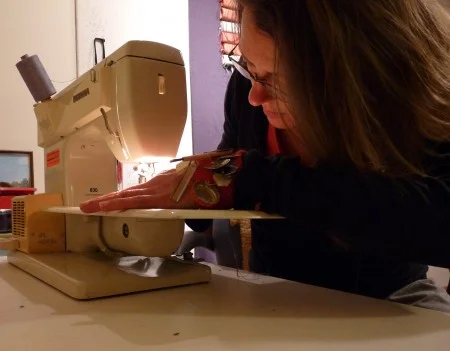 With my 1975 Bernina...still going strong.