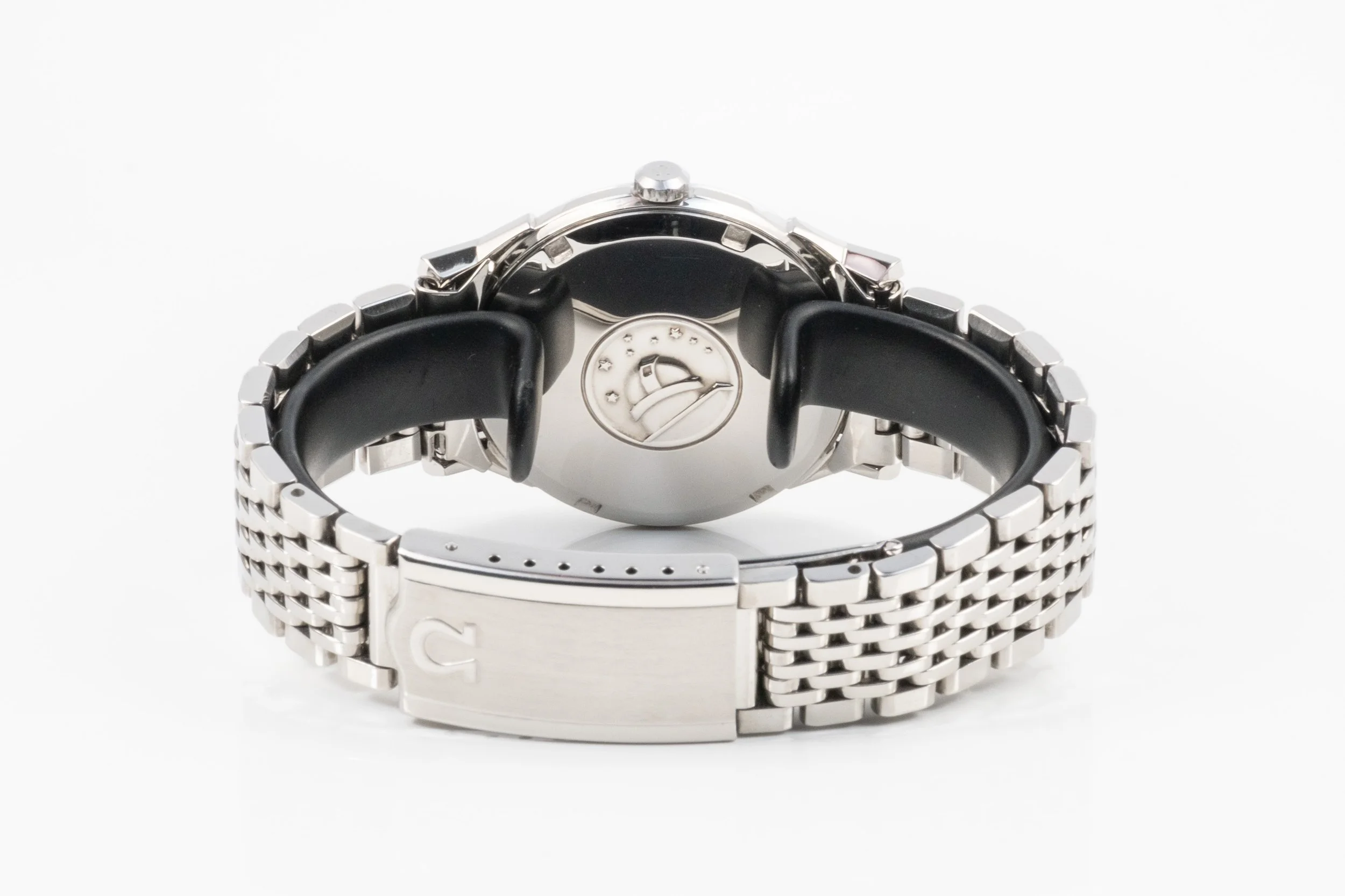 OMEGA Constellation "Pie-Pan" mit Datum originales Stahlband Automatik von hinten 2511011.jpg
