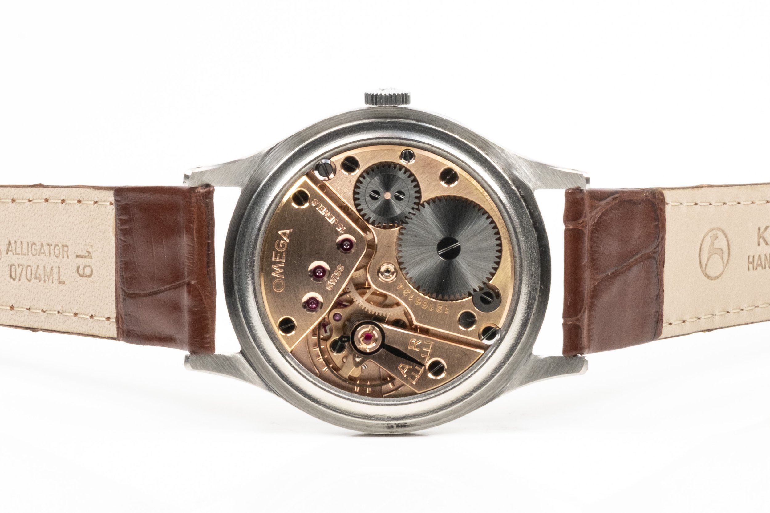 OMEGA "Jumbo" goldene Indexe kleine Sekunde Stahl Uhrwerk 2506016.jpg