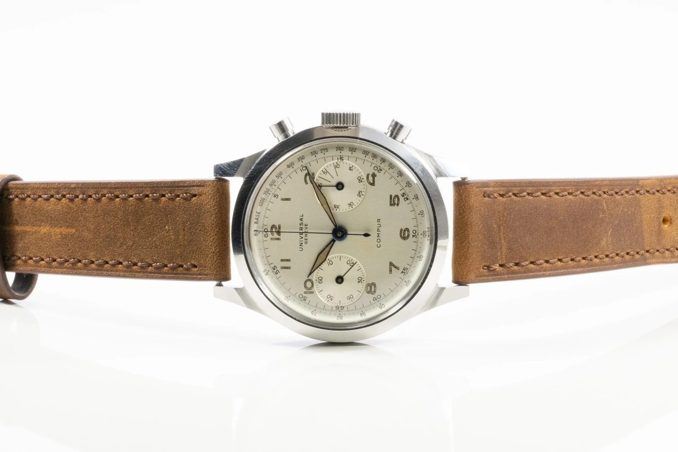 UNIVERSAL Genève Compur Chronograph in Stahl