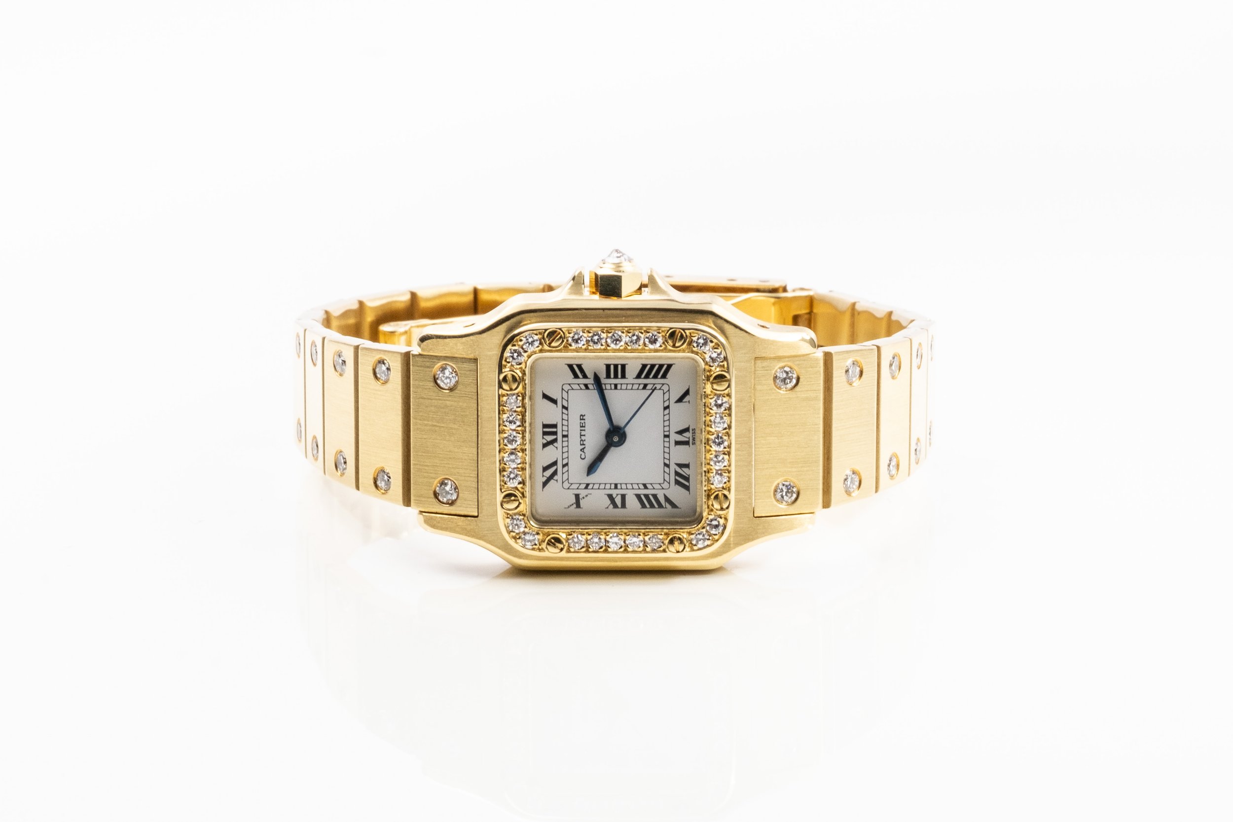 CARTIER Santos mit Brillanten Gelbgold 2504003.jpg