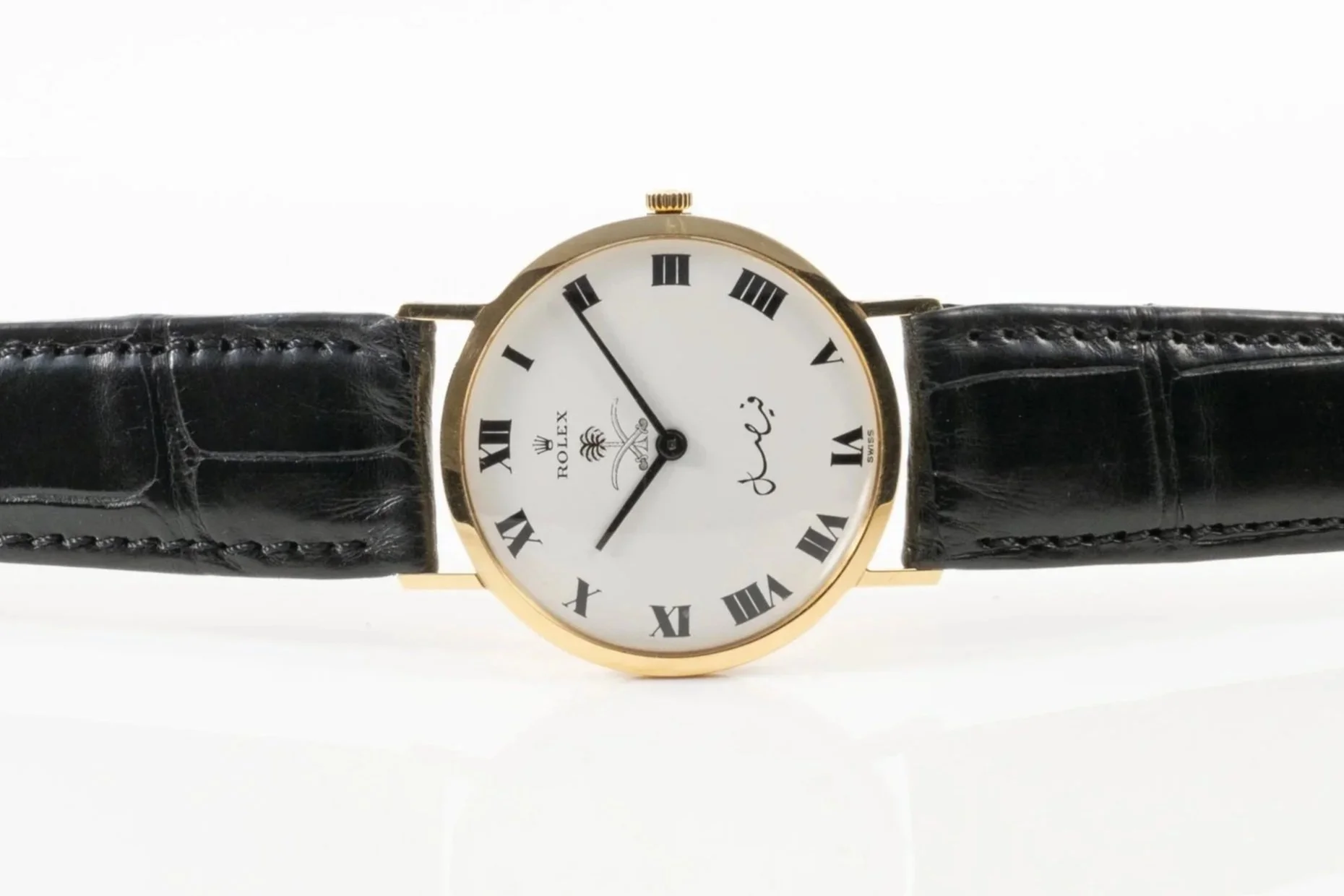 ROLEX Cellini King Faisal 18ct. Gelbgold römische Indexe