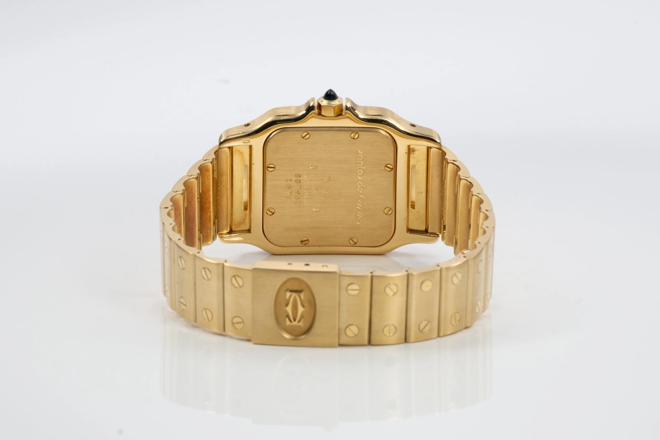 CARTIER Santos Gelbgold Quarz Rückseite.jpg