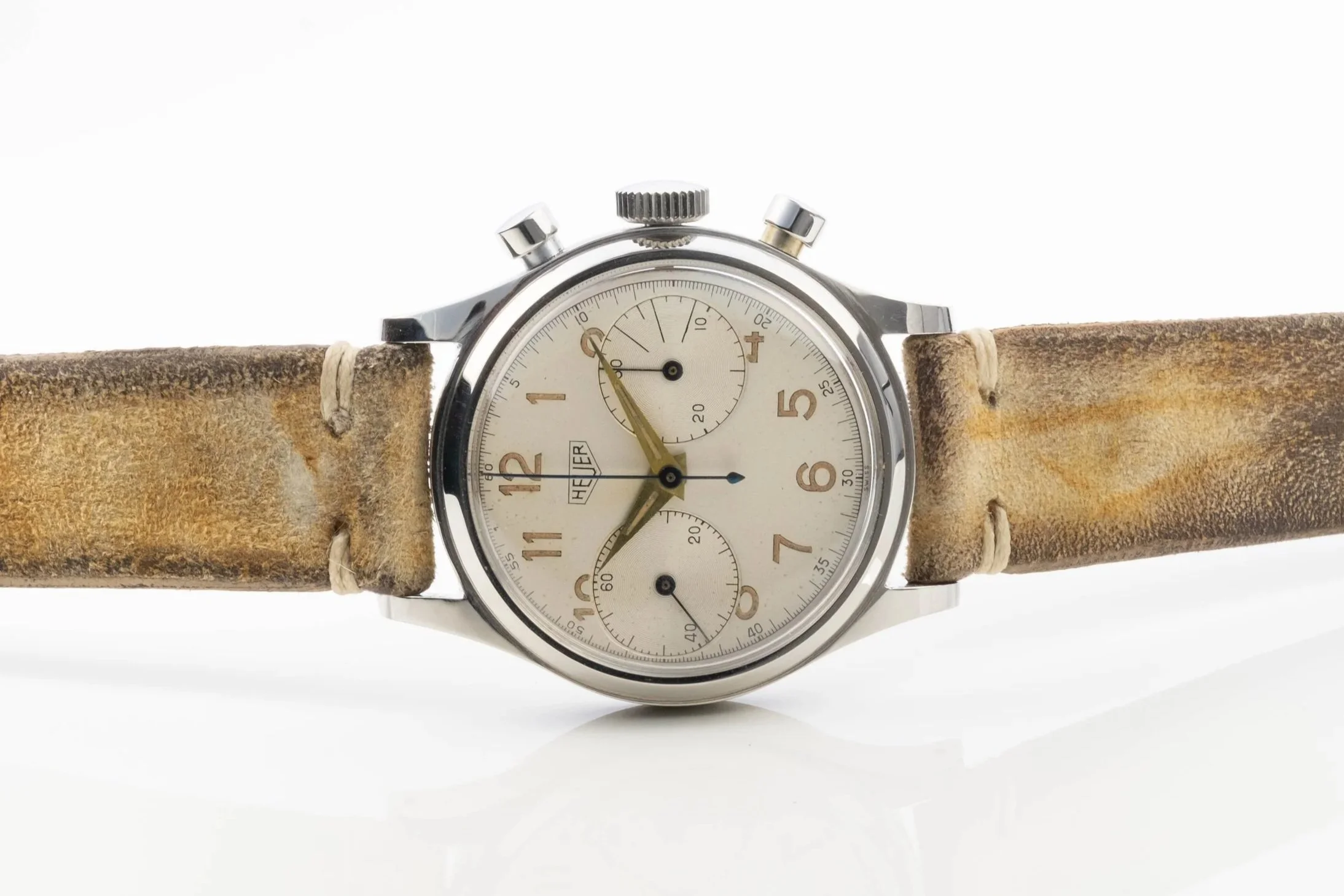HEUER Chronograph Handaufzug Stahl