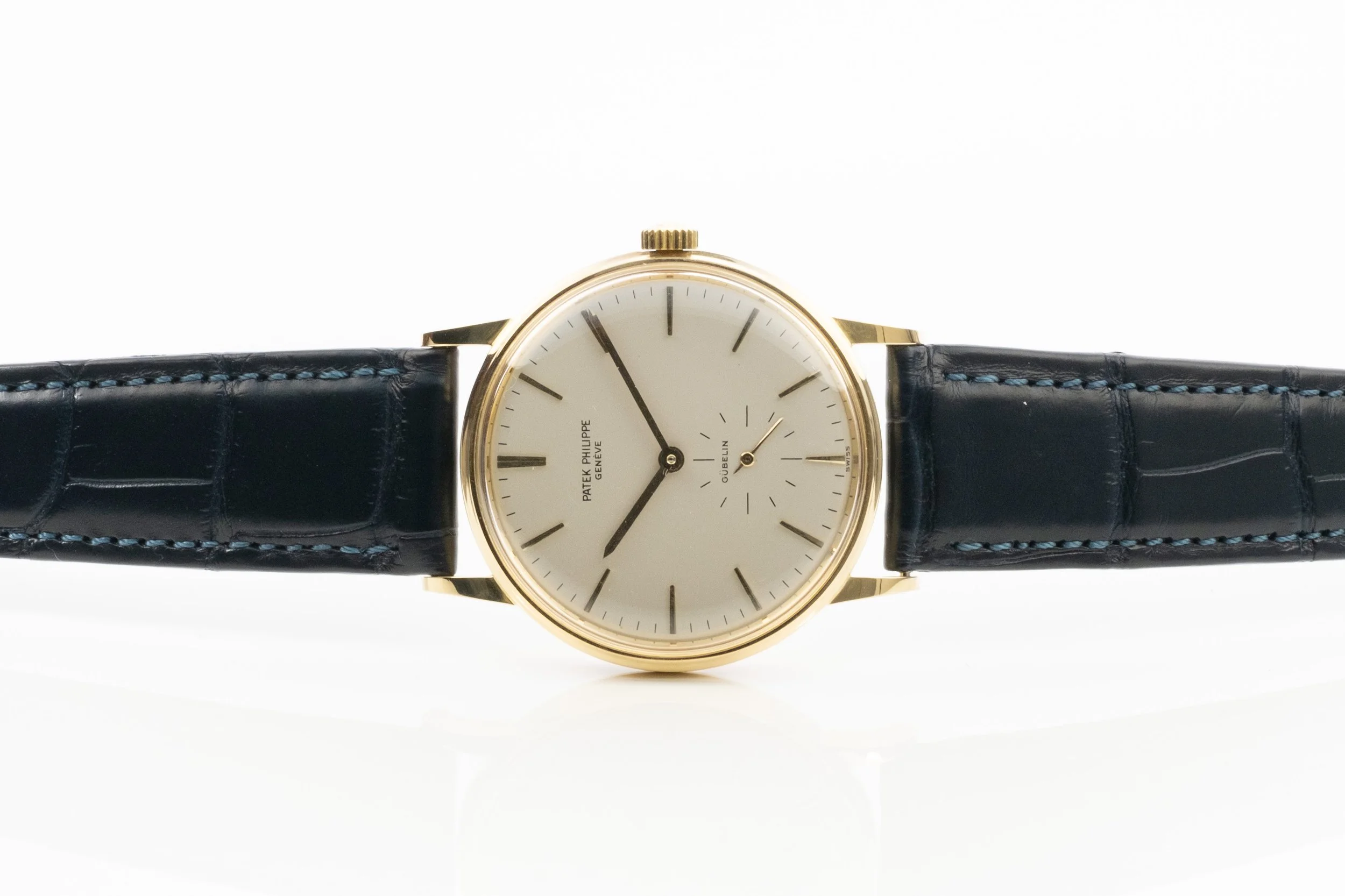PATEK PHILIPPE Automatik 3425 "Gübelin" kleine Sekunde Gelbgold