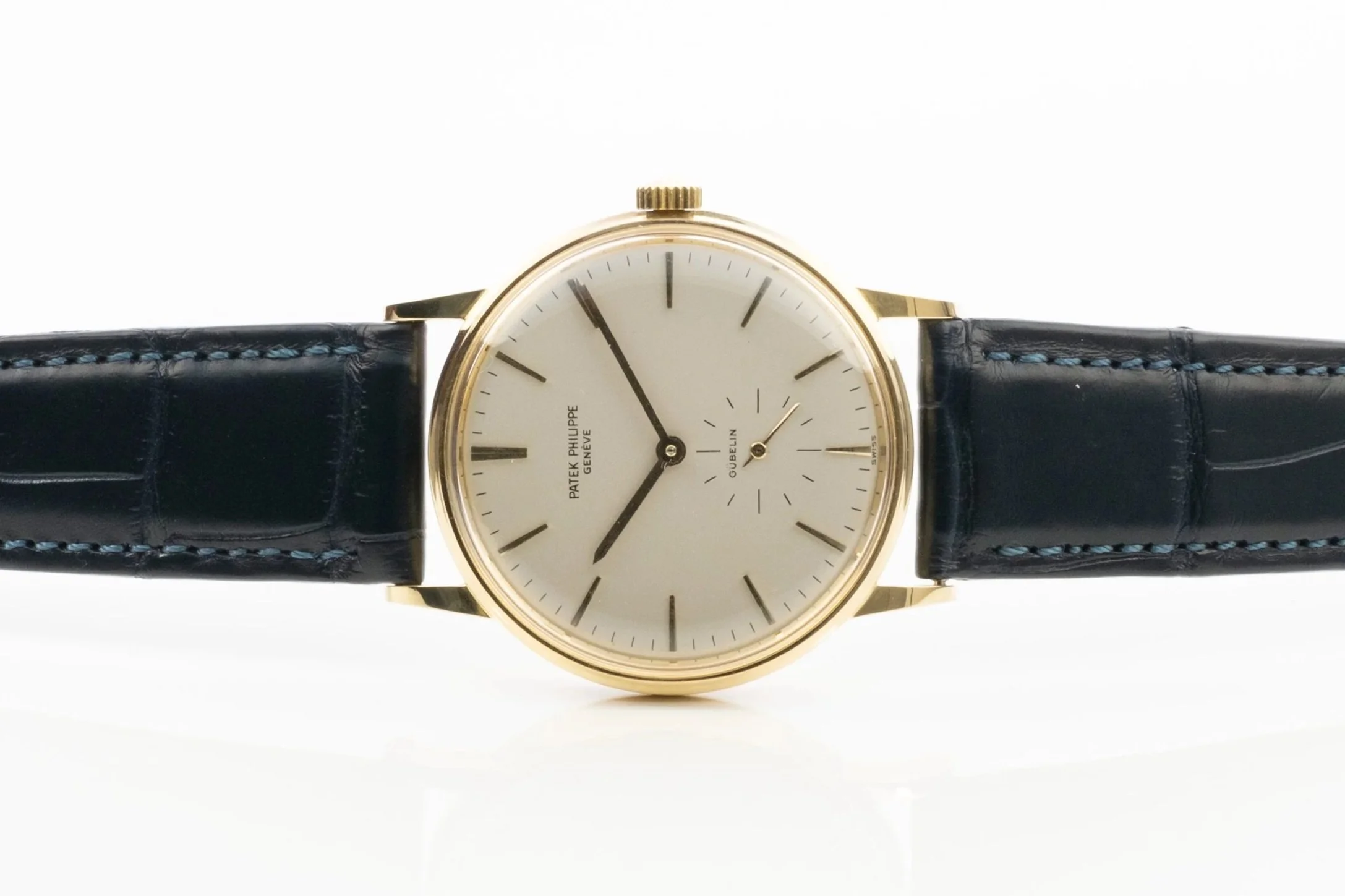 PATEK PHILIPPE Automatik 3425 "Gübelin" kleine Sekunde Gelbgold