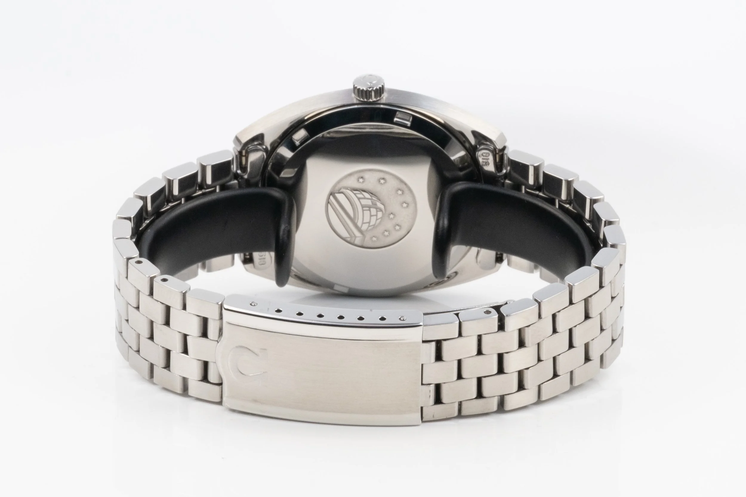 OMEGA Constellation Chronometer graues Zifferblatt Automatik Stahl Band 2509002.jpg