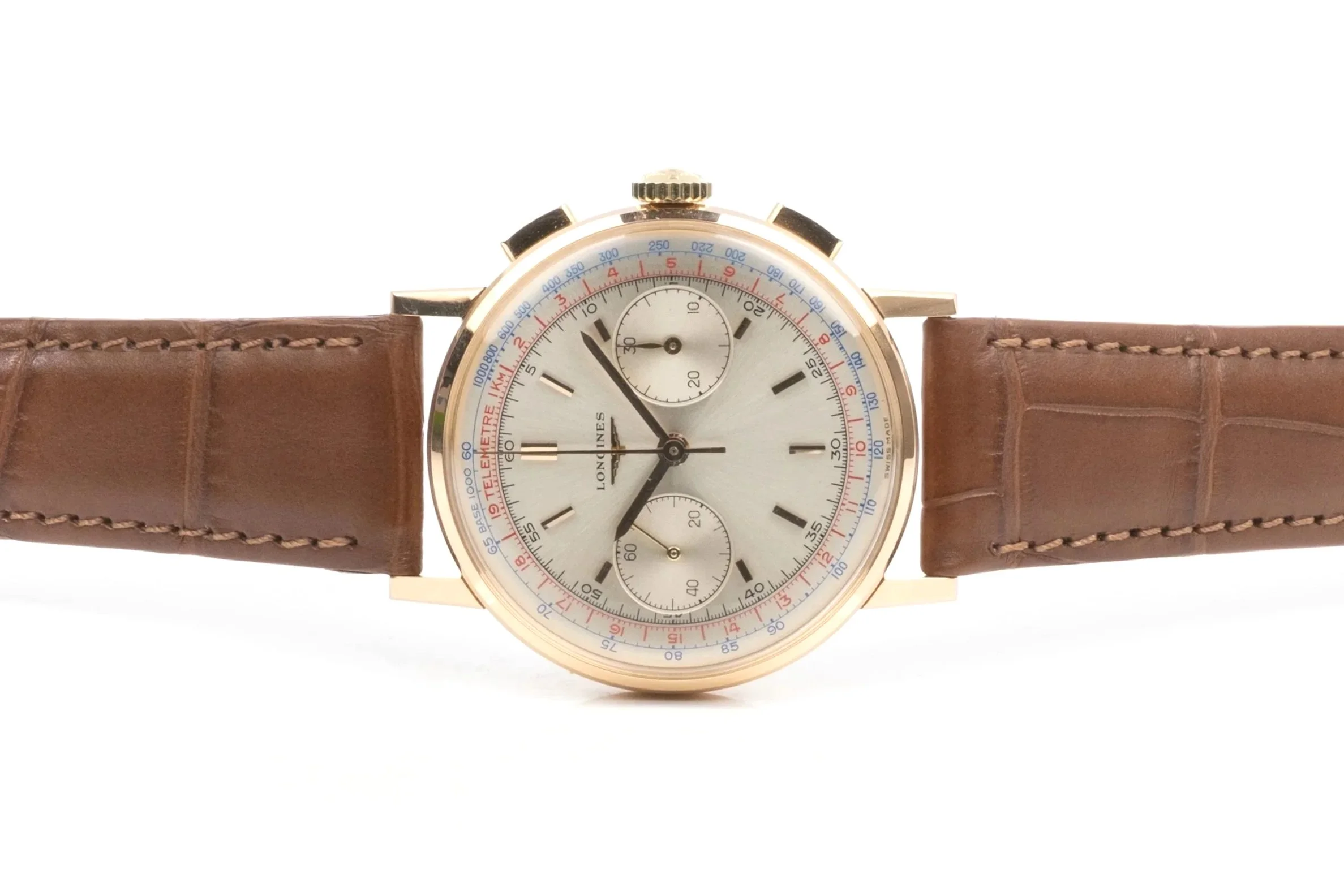 LONGINES Flyback Chronograph Handaufzug Rotgold