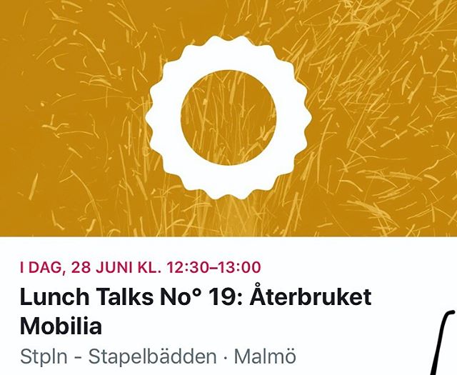 Ta med din lunch och f&aring; en inspirations-kick, kaffe p&aring; maten finns s&aring;klart! #lunchtalk #stpln
