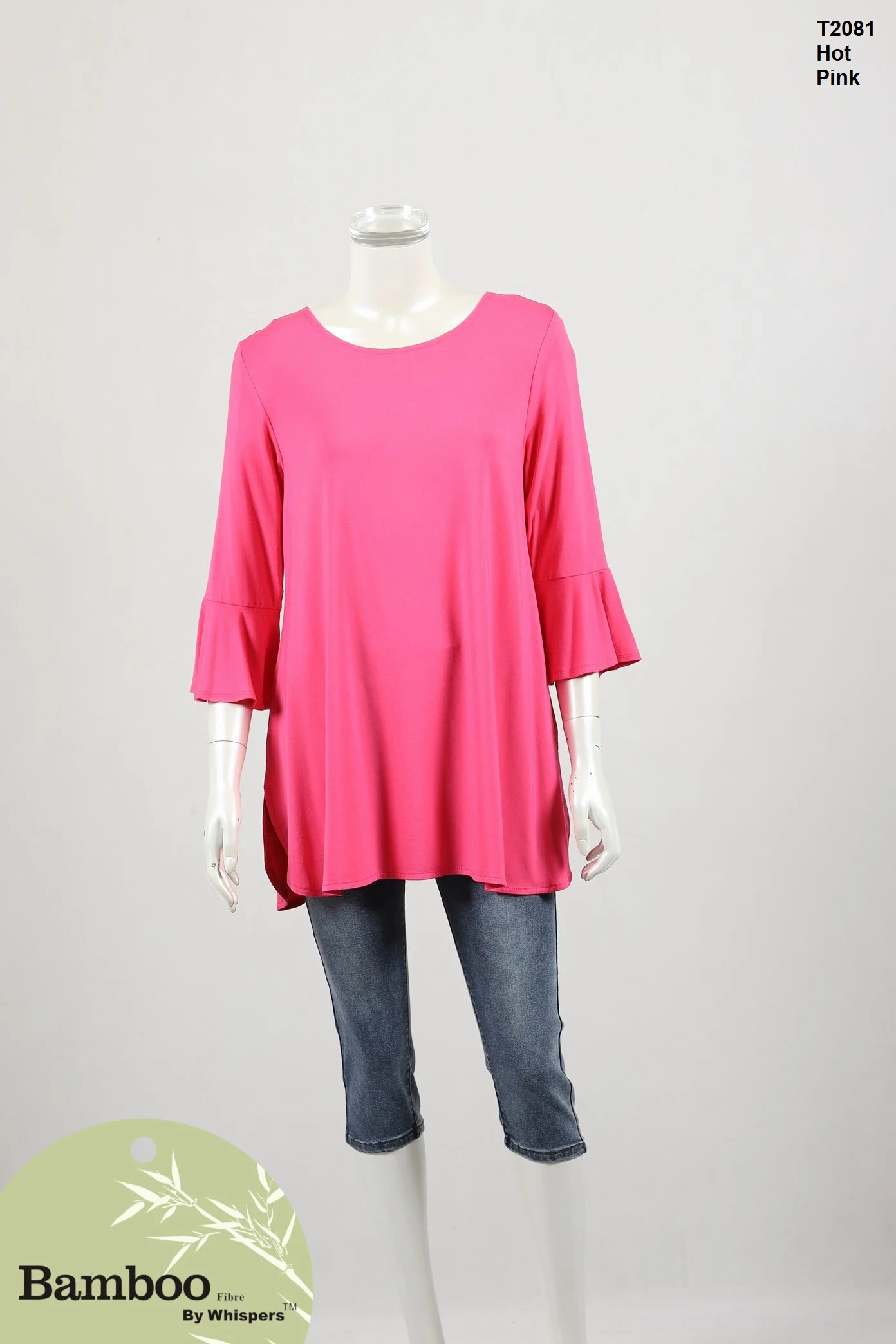 T2081-Bamboo Tunic-Hot Pink.JPG