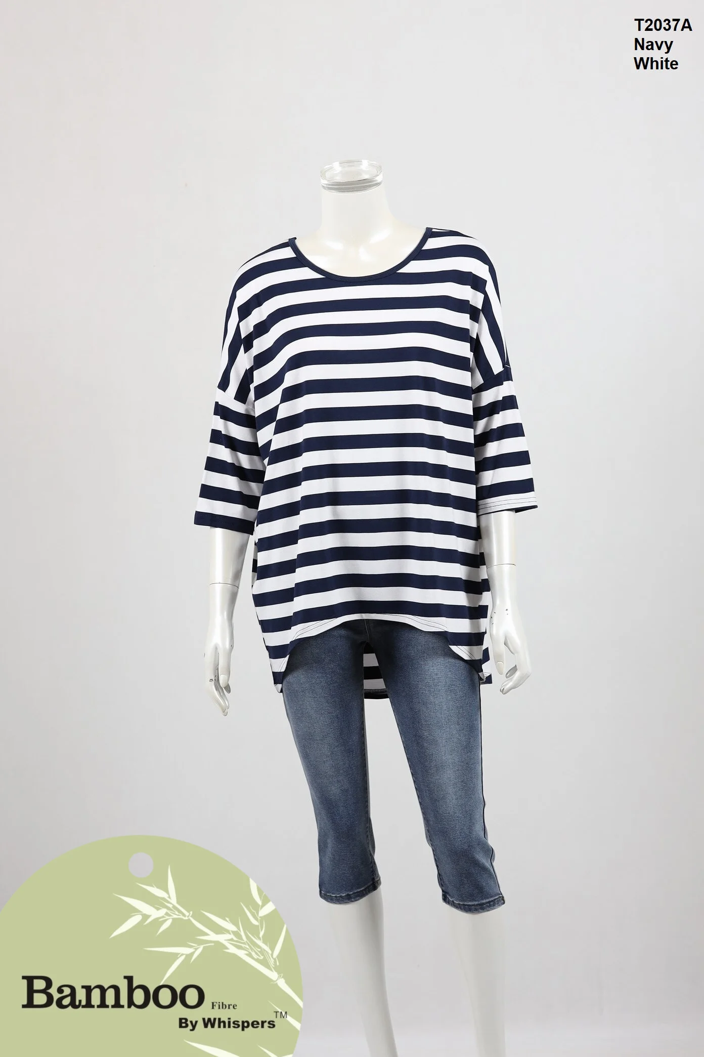 T2037A-Bamboo Top-Navy White.JPG