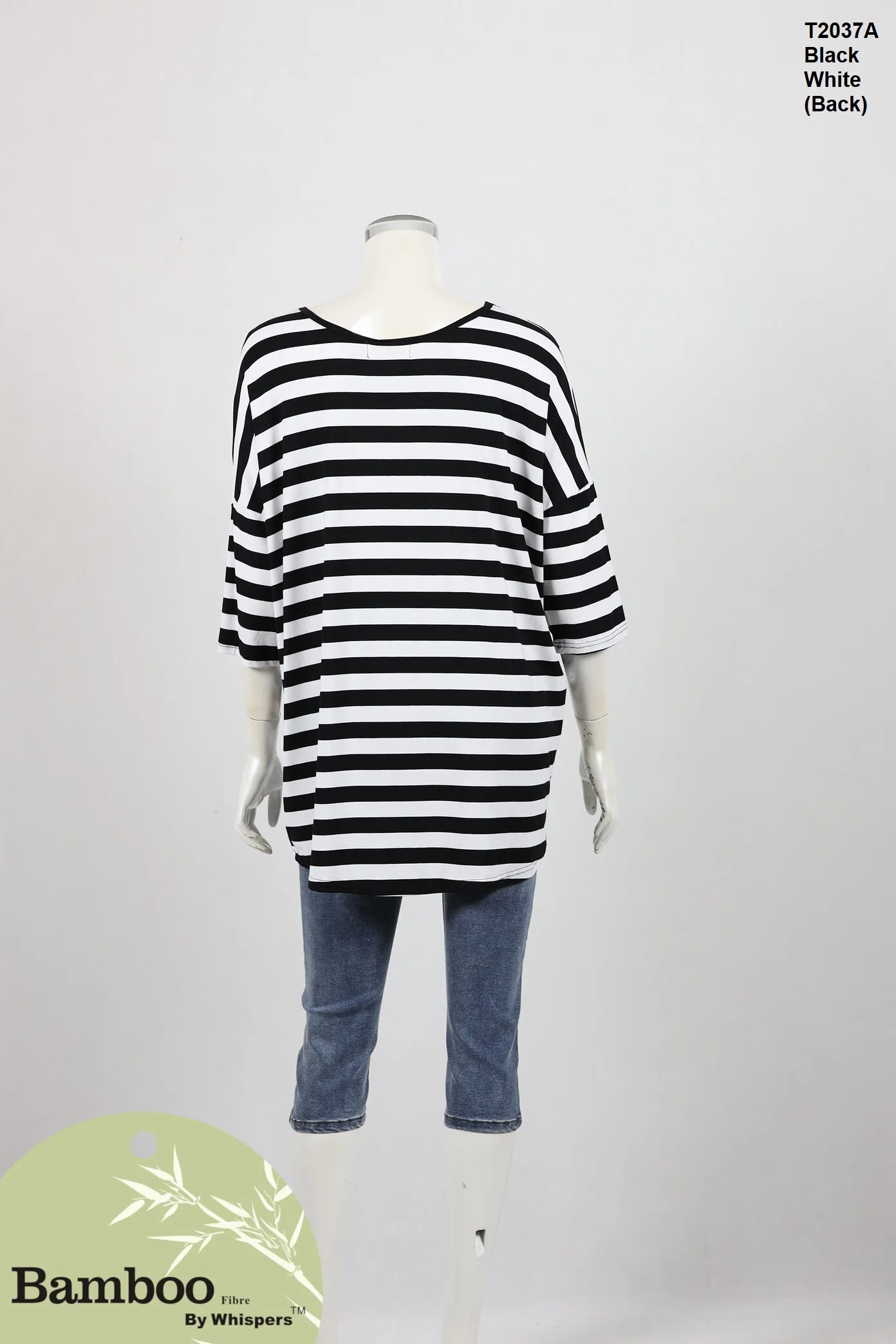T2037A-Bamboo Top-Black White-Back.JPG