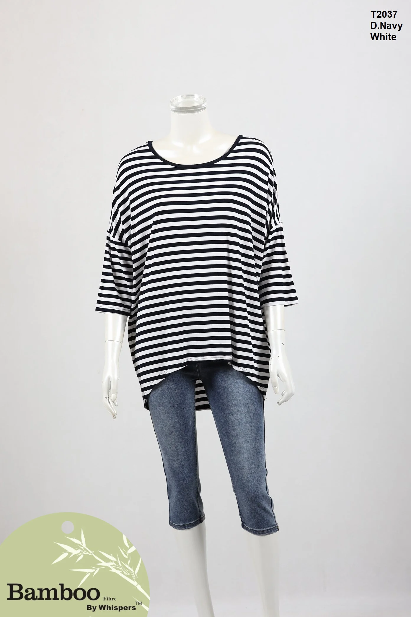 T2037-Bamboo Top-Navy White.JPG
