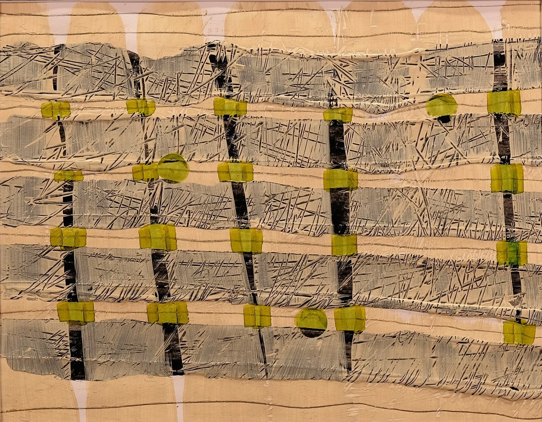  7A21  Mixed media on paper 14”x 17”   