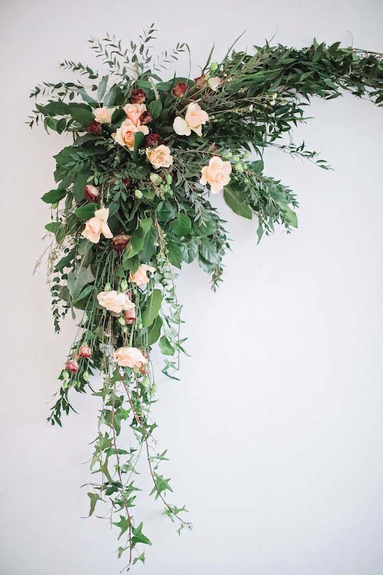 Detail of suspended wall flowers....
