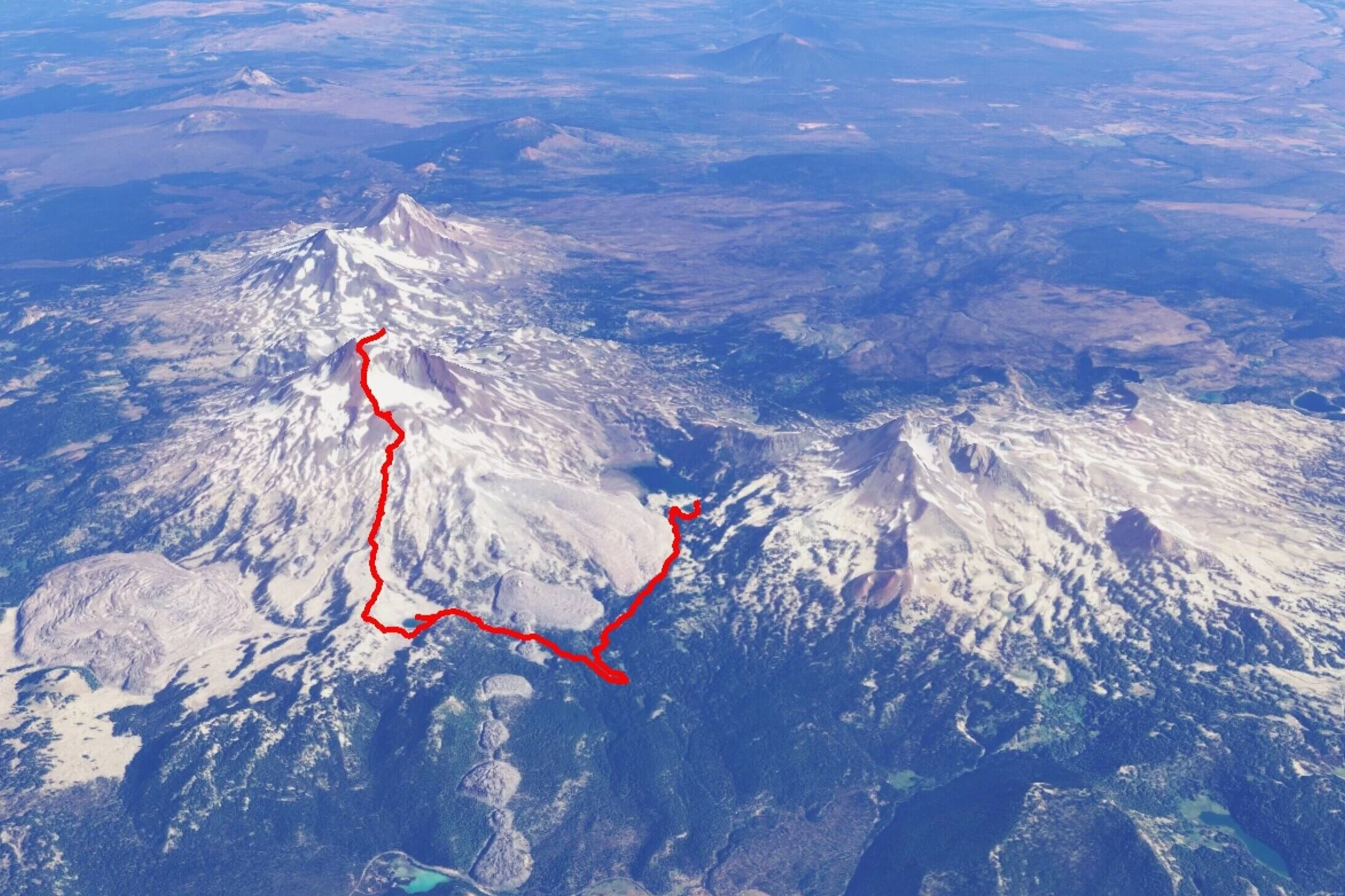 Green+Lakes+to+South+Sister+Summit