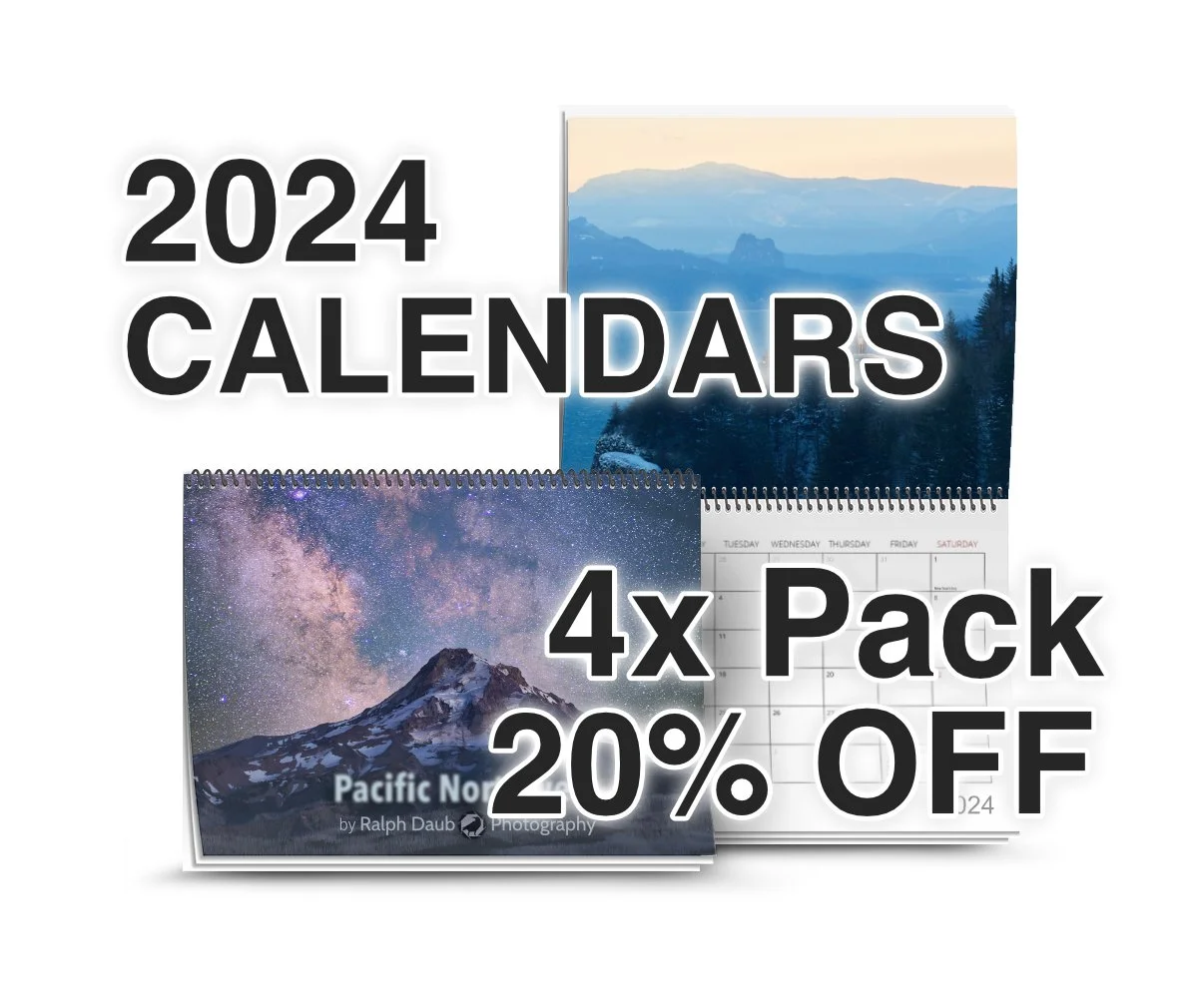 4x 2024 Calendars