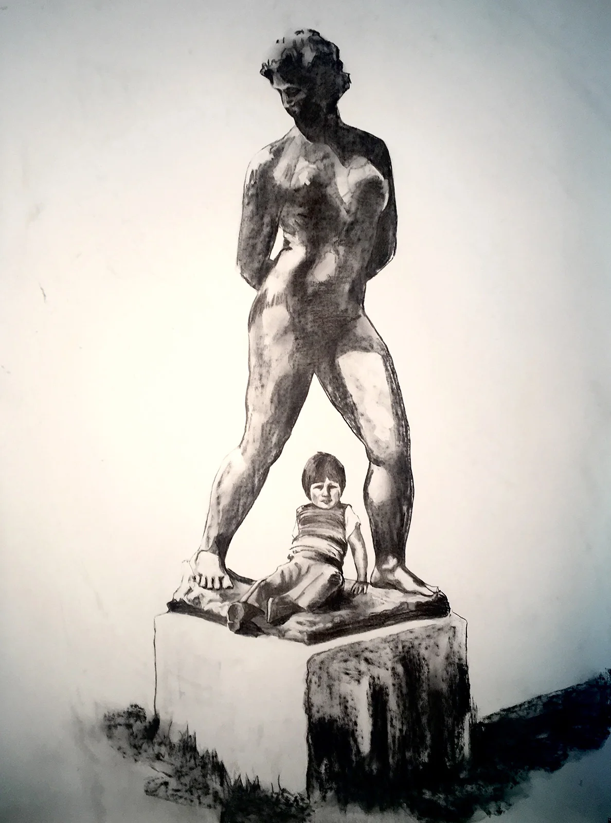   Inheritance  2017 150 x 180cm Willow charcoal on Fabriano Grossi 