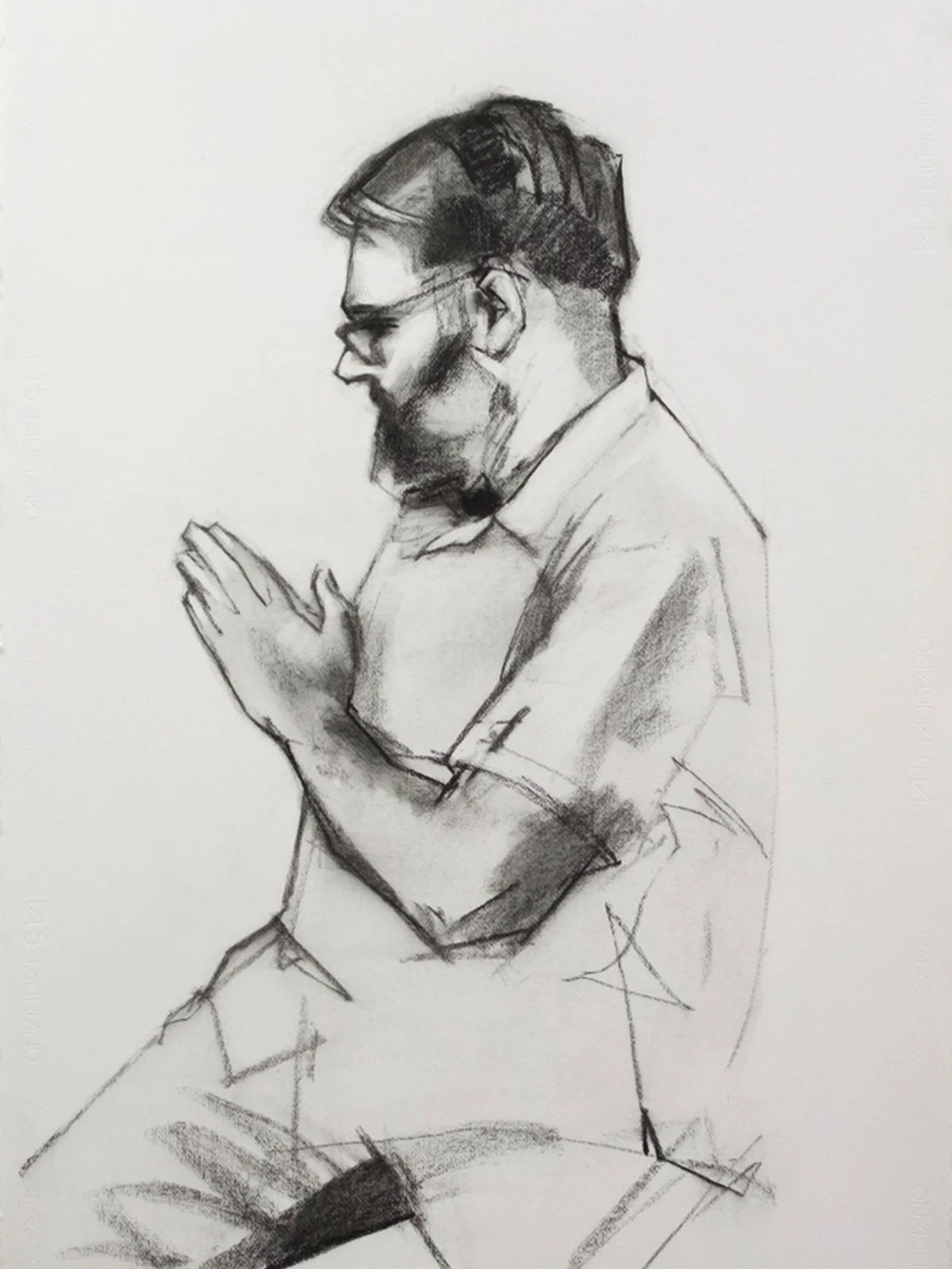   Dispossession Prep Drawing 3 &nbsp;2017 75 x 160cm Willow &amp; compressed charcoal on Cartridge 