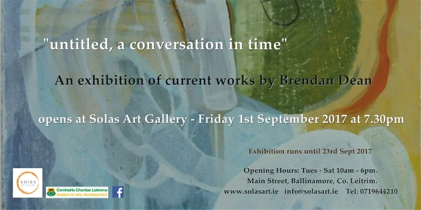 Invitation to Opening of Exhibition by Brendan Dean.jpg