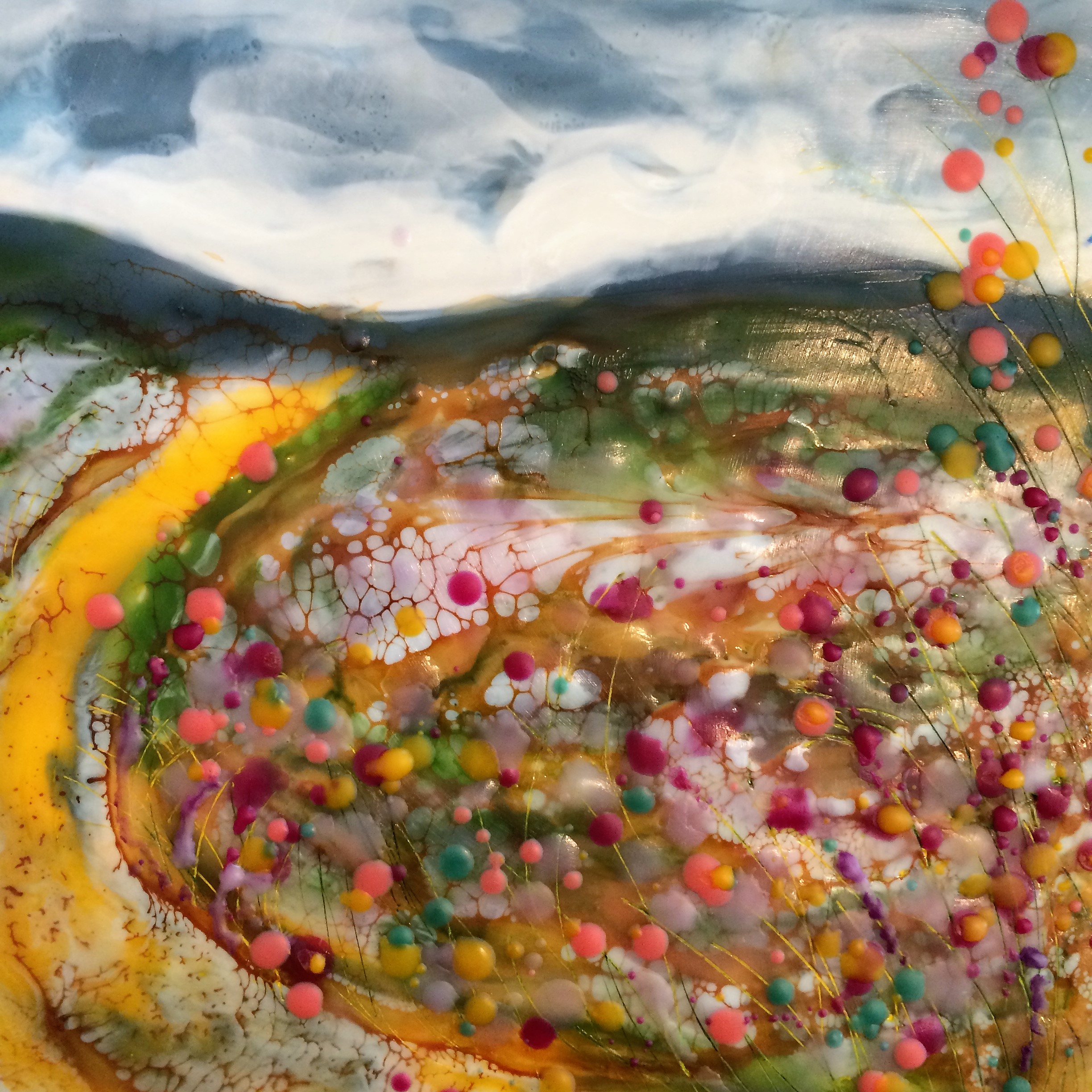 A riot ,encaustic on board Isabelle Gaborit 2017.JPG