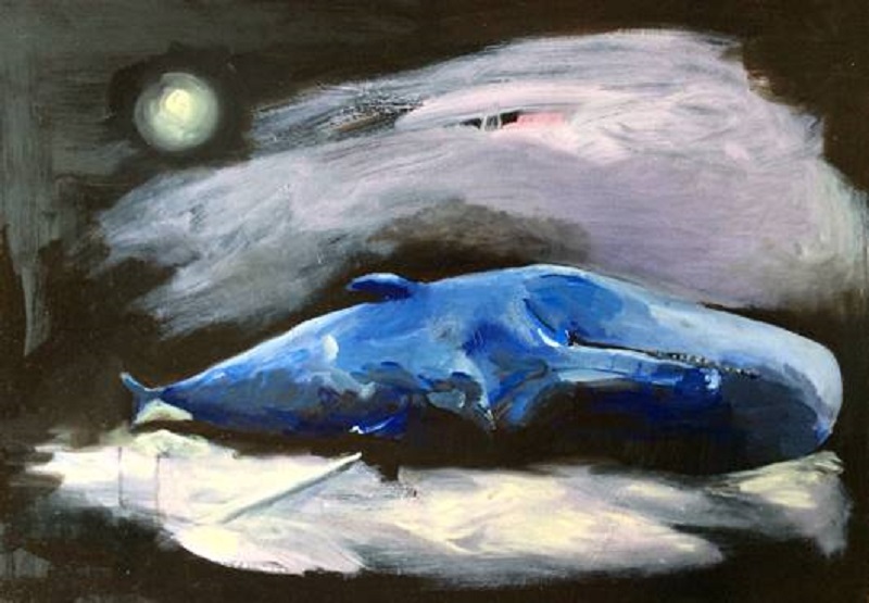 Whale, Amy McGovern,Oil on Board  40x60cm.jpg