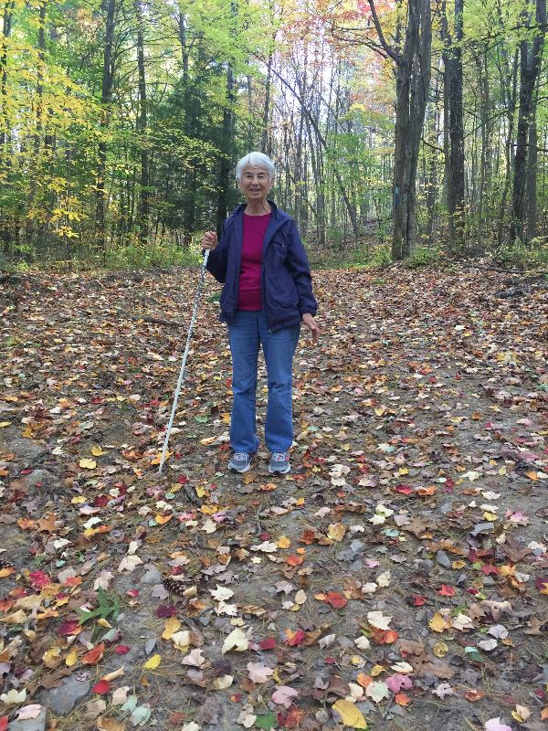  That's my mom, on a Naples hike 