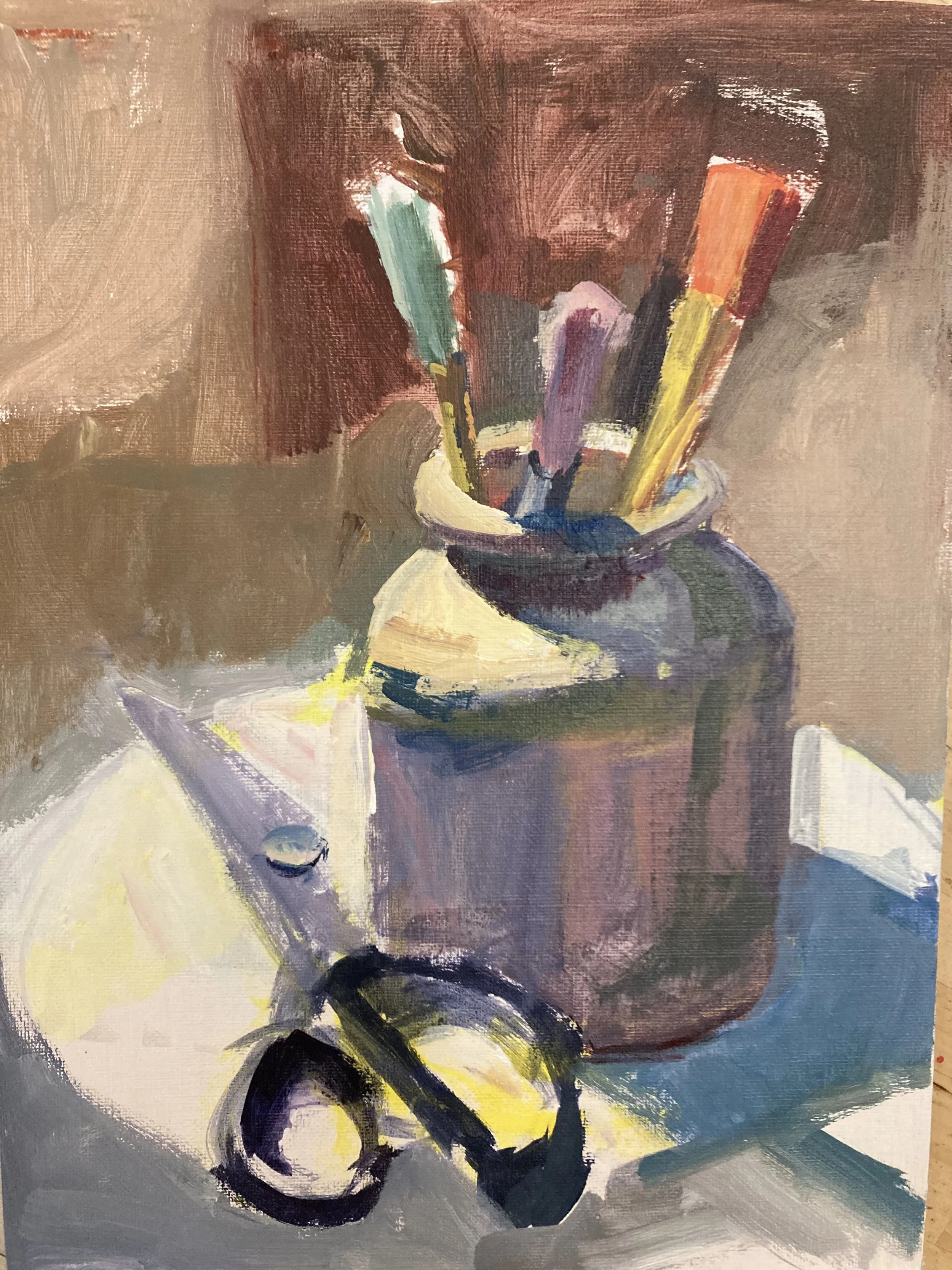 Paintbrush and Scissors, 2023