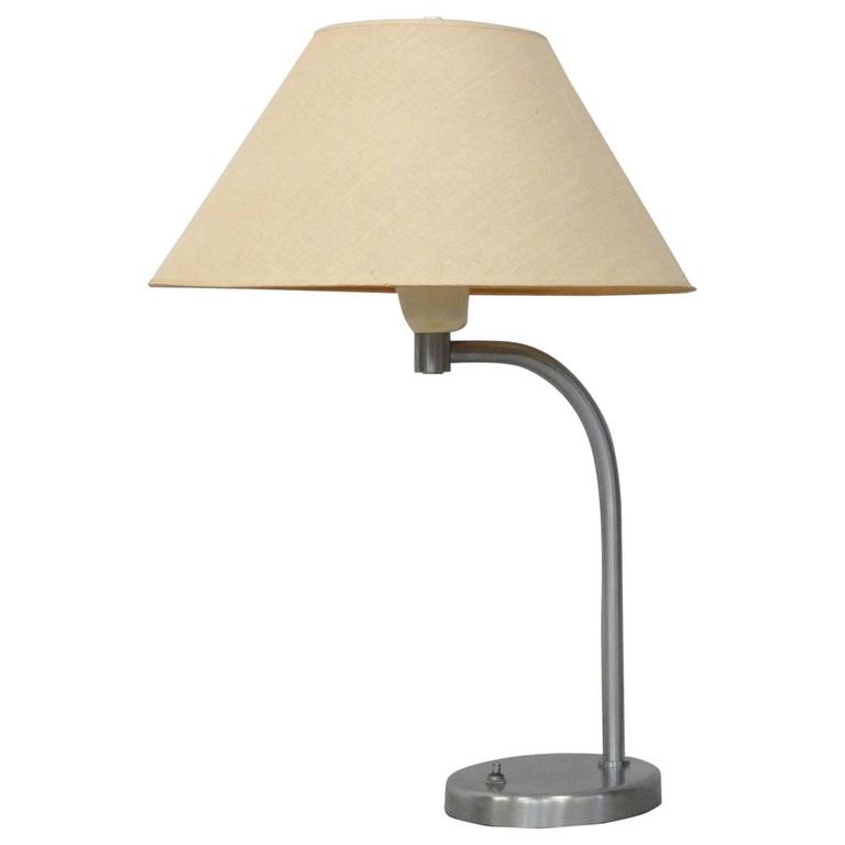 Walter Von Nessen Art Deco Brushed Chrome Desk Lamp Tom Gibbs Studio Walter Von Nessen Art Deco Brushed, Von Nessen Floor Lamp