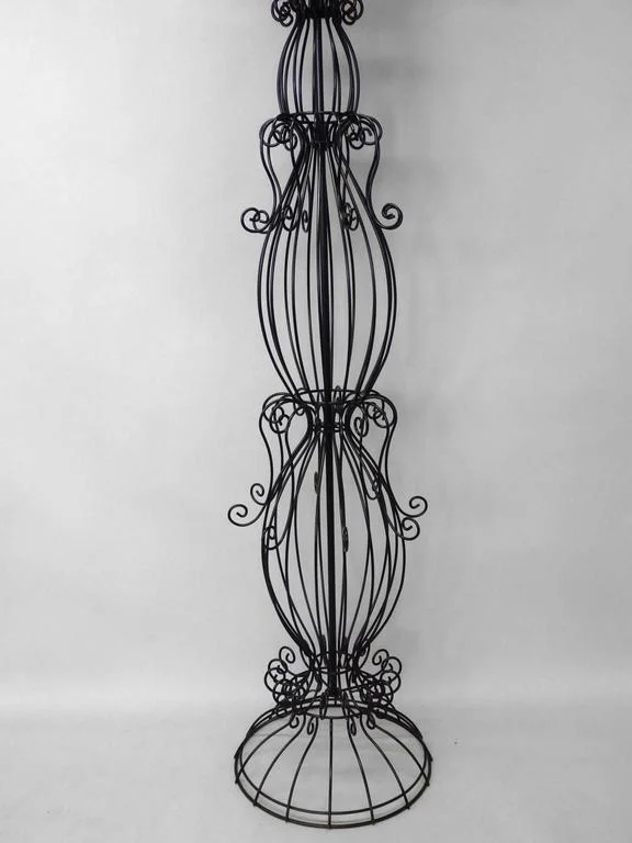 Magnificent Tommi Parzinger Style Large Scale Flowing Wire Work Floor Lamps Tom Gibbs Studio Magnificent Tommi Parzinger Style Large, Tommi Parzinger Floor Lamp