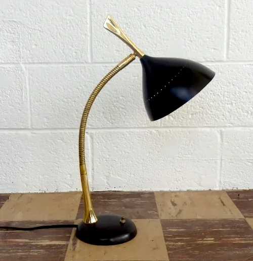 mid century gooseneck lamp