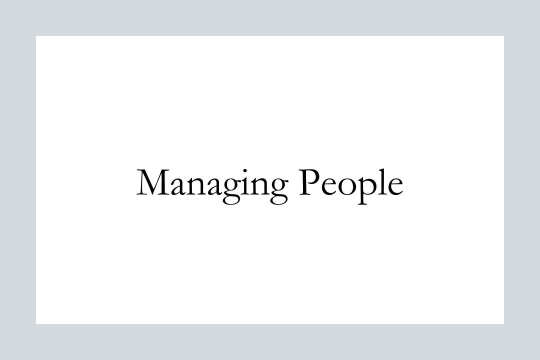 Managing People Workshop