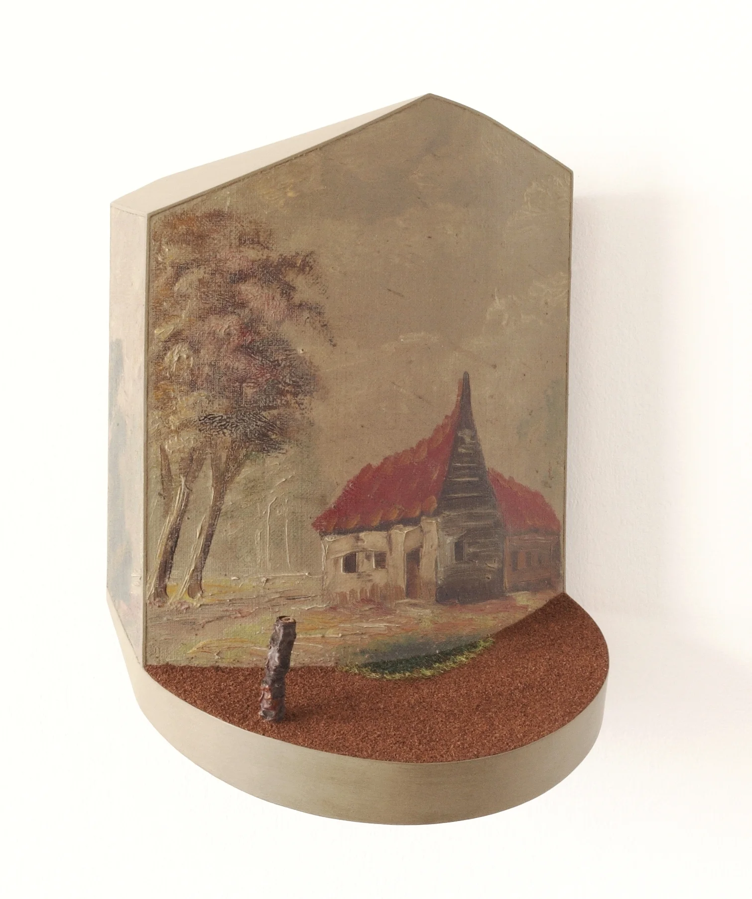 Red Roofed (1998-89) 22 x 31 x 20 cms