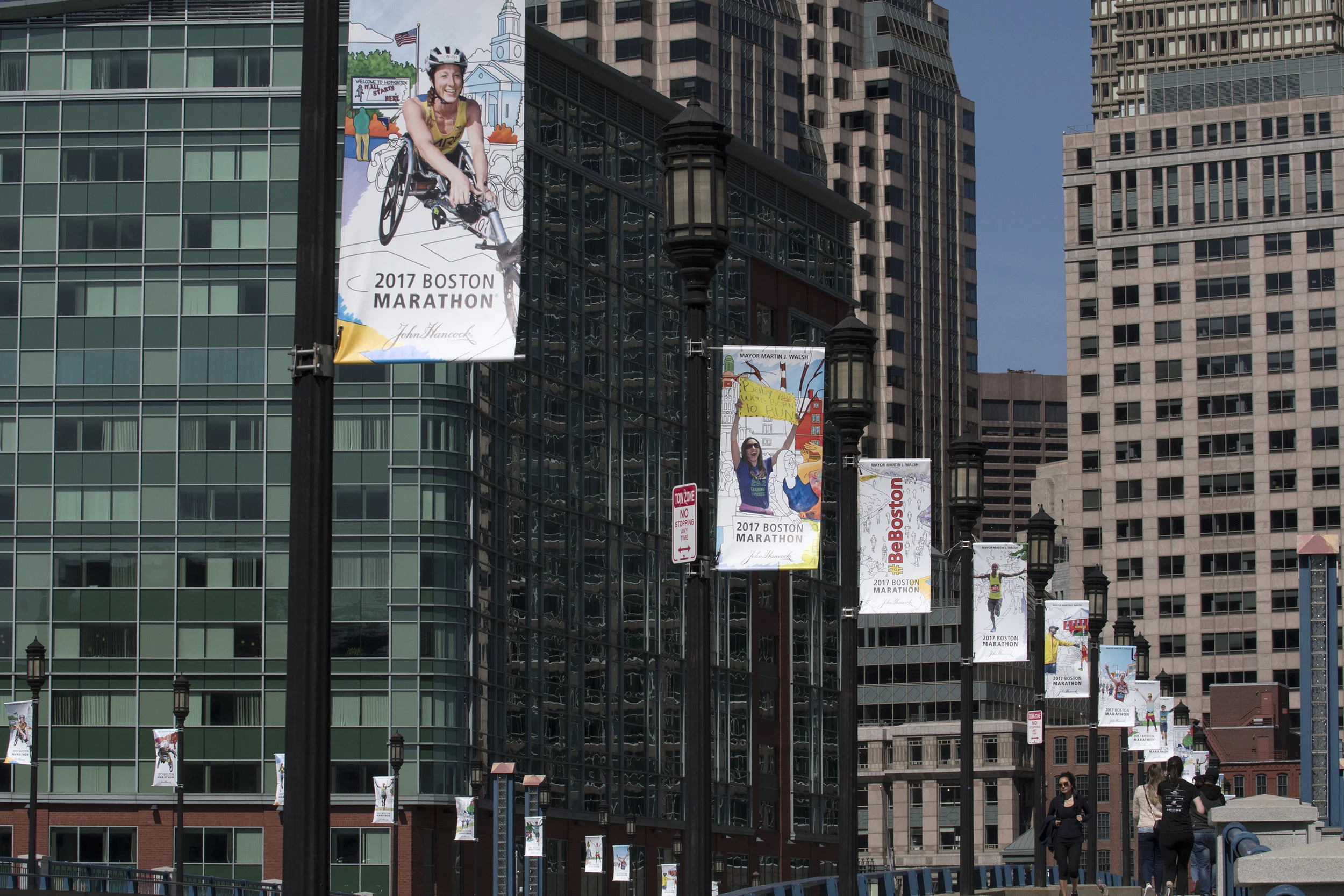 2017 Boston Marathon Banners Gallery Frank Michienzi Design