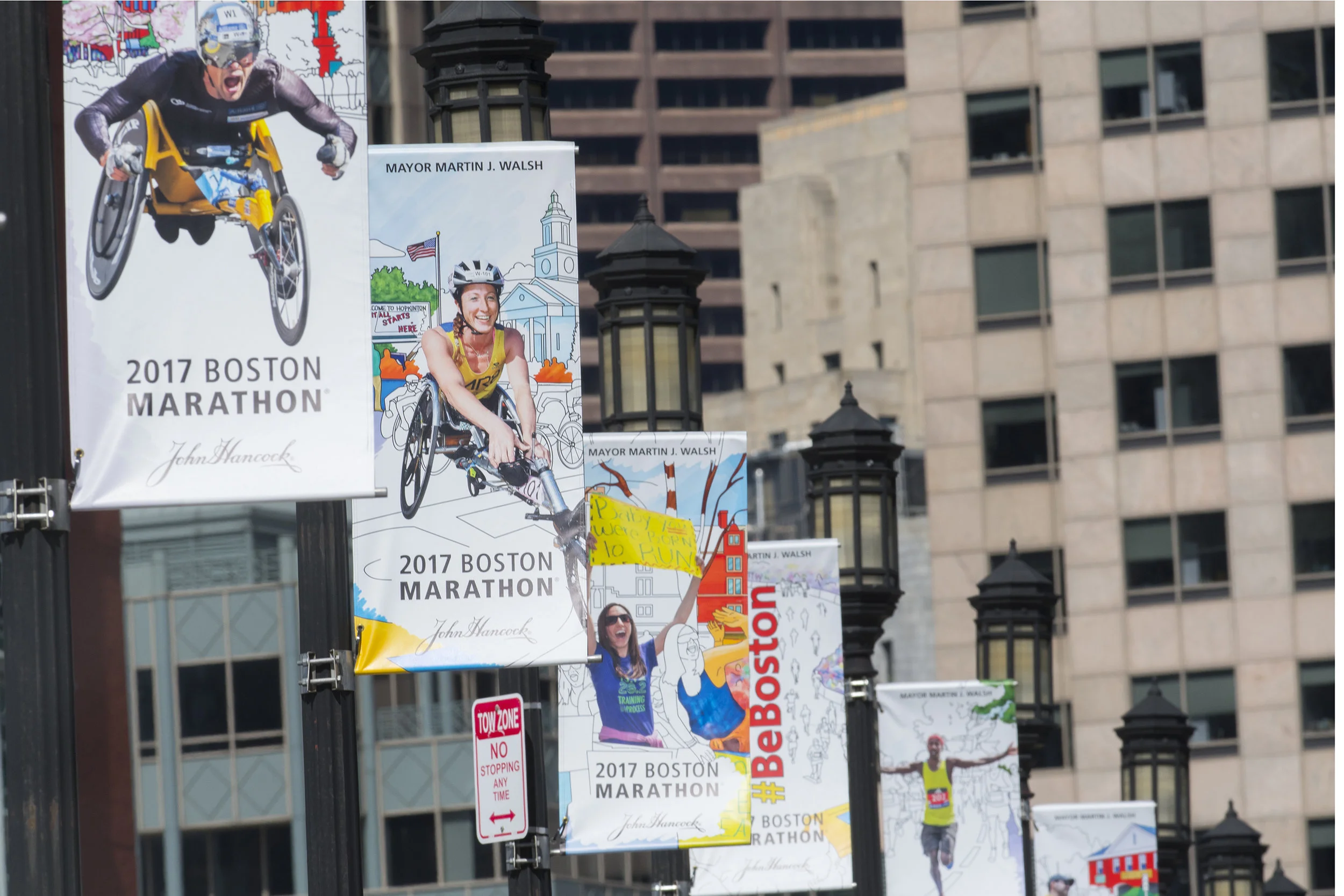 2017 Boston Marathon Banners Gallery Frank Michienzi Design