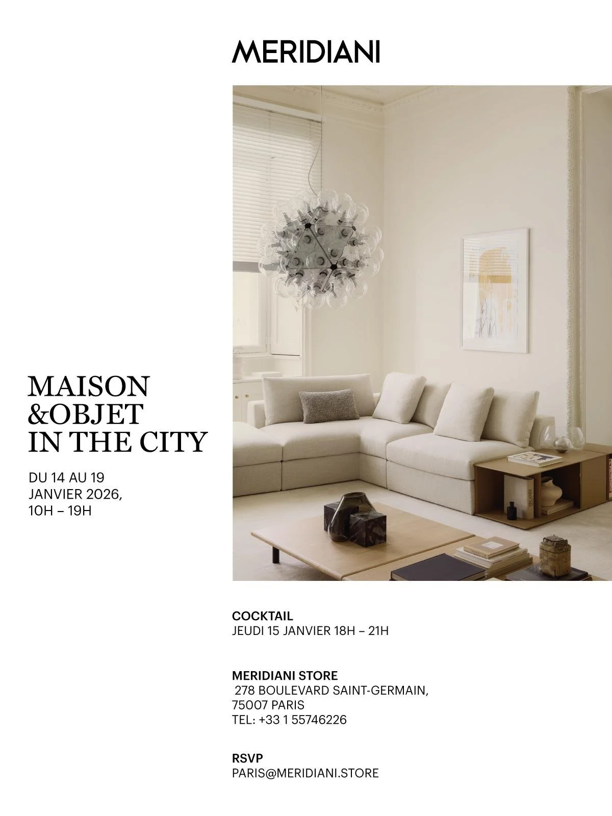 MERIDIANI @ Maison&amp;Objet 2026